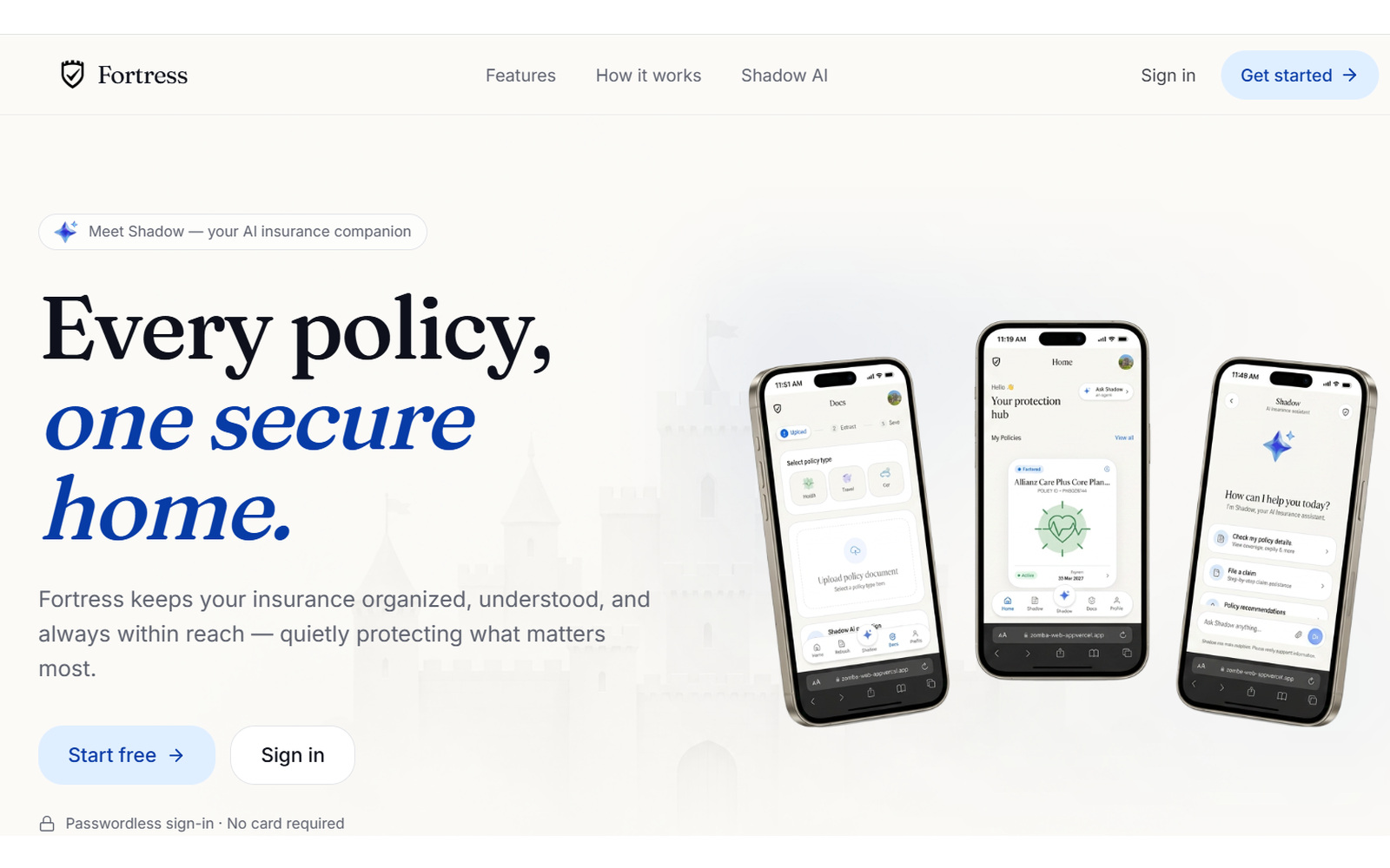 Fortress Wealth — Your Smart Policy Vault & Wallet — Upload and manage all your family insurance policies in one ultra-secure digital vault.