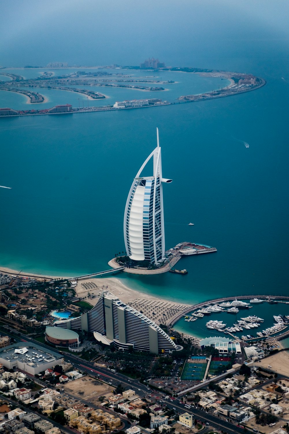 Dubai waterfront and residential district