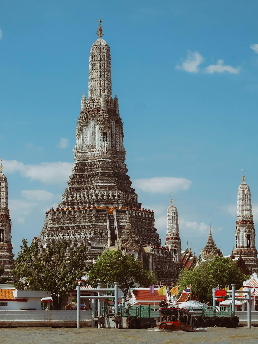 Wat Arun and Chao Phraya River in Bangkok
